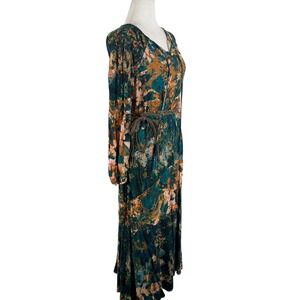 Soft Surroundings Midi Dress Medium Forest Fairy Earthy Boho Goblin Indie Nature
